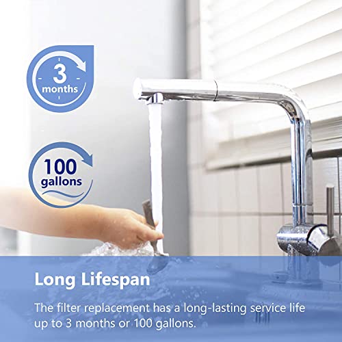 Overbest Nsf Certified Water Filter, Replacement For Pur® Rf9999®, Rf-3375 Faucet Water Filter, Pur® Faucet Model Fm-2500V, Fm-3700, Pfm150W, Pfm350V, Pfm400H, Pfm450S, Pur-0A1 (Pack Of 3) #TOP4