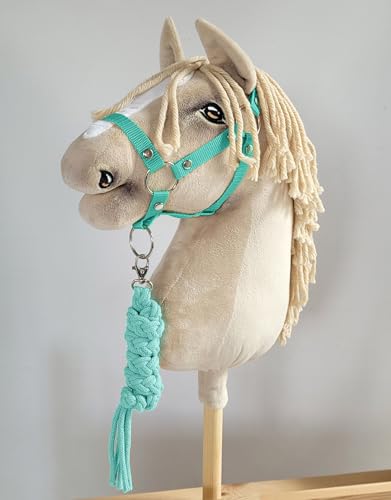 Licol A3 Hobby Horse Menthe le Cadeau Idéal pour Cavalier en Herbe