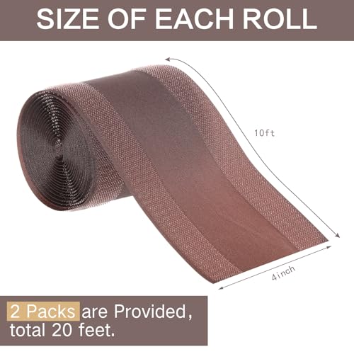 Image of WILLBOND Carpet Cord Cover Cable Protector Floor Cover Cable Protector Management Only for Commercial Office Carpet(19.69 ft,Brown)