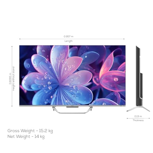 Image of Haier 109 cm (43 inches) QLED -Smart Google TV with Hands Free Voice Control 43S800QT (Grey)