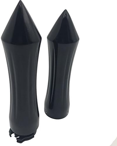 Miniatura 2 de HTTMT - Empuñaduras de mango de punta negra para motocicleta de 78 pulgadas compatibles con H-D Road KingUltraTouringVTX 1800Yamah Road Star