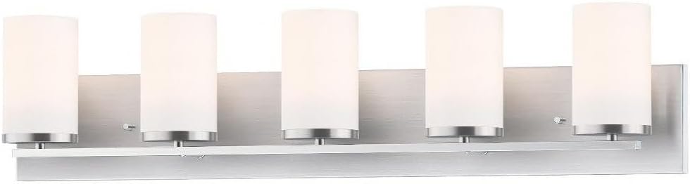 Maxim Lighting 10285SWSN Lateral - 5 Light Bath Vanity-7.63 Inches Tall and 33.5 Inches Wide, Finish Color: Satin Nickel