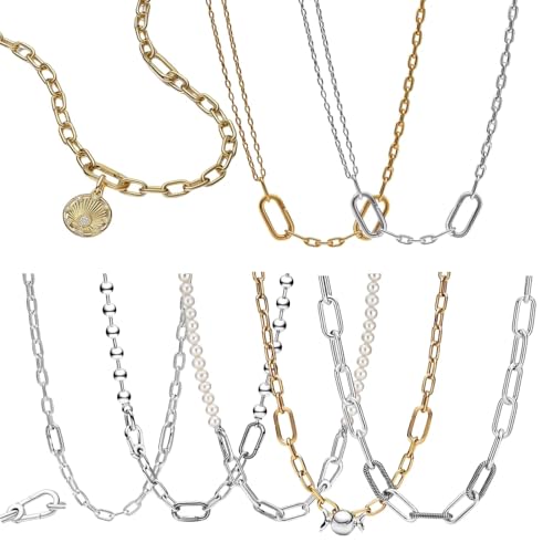 Collier de perles anti-ternissement avec chaîne à maillons pour décolleté sublimé - 3