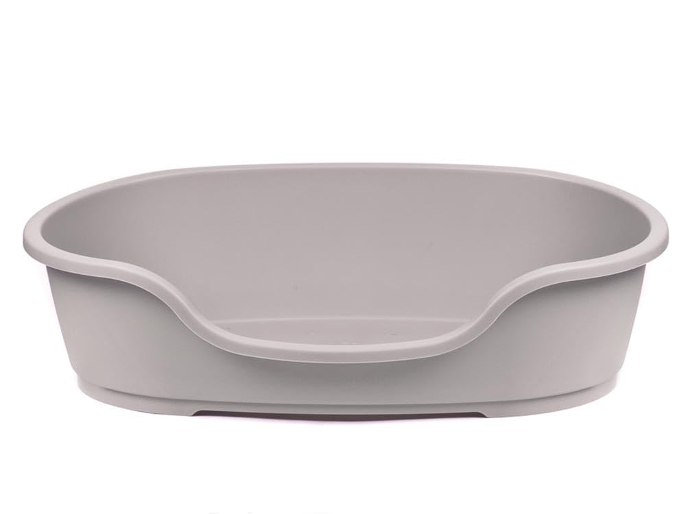 adena Hundekorb Kunststoff 81 cm graubeige