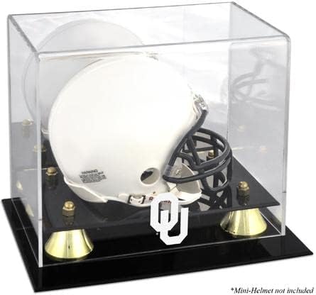 Oklahoma Sooners en Classic Logo Mini Helmet Display Case - College Mini Helmet Free Standing Display Cases ''Case Only''