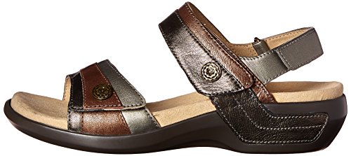 Aravon Women's Katherine-Ar Flat Sandal,Metallic/Multi,6 D Us #TOP7