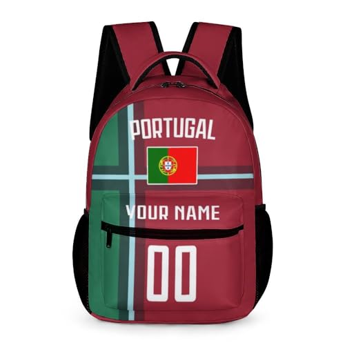 ZSX74B Custom Backpack for Kids Fashion Soccer National Team Design Personalized School Bag Best Soccer Fan Gift for Boy Girl