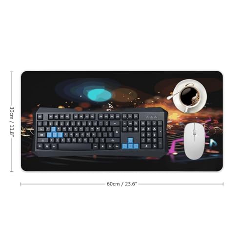 Colorful Music Notes Desk Mat Non-Slip Large Mouse Pad miniatura 2