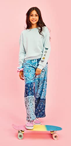 iscream Big Girls Silky Soft Bold Print Plush Fleece Pants - Bold & Boho Collection3