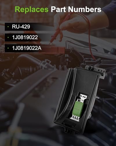Image of SCITOO Air Conditioning Heater Fan HVAC Blower Motor Resistor Regulator fit for Audi TT 2000-2006 /for Audi TT Quattro 2000-2006 /for Volkswagen Type 1 1998-2010 /for Volkswagen for Golf 1999-2006