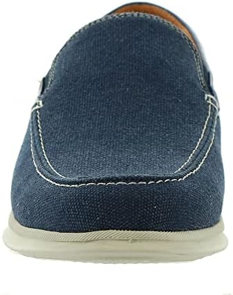 Florsheim Montigo Canvas Moc Toe Venetian Loafer Navy Canvas/Navy Smooth/White Sole 7.5 W (3E) | Image 4