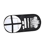 HANABASS Juego De Cubiertos De Acero Inoxidable para Camping 4 Personas Portátil Negro Utensilios De Picnic Al Aire Libre Set De Cuchara Tenedor y Cuchillo Adecuado para Viajes y Barbacoa