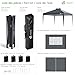 VOUNOT® Pavillon 3x3m Wasserdicht Stabil Winterfest, Pop Up Faltpavillon mit 4 Seitenteilen und 4 Sandsäcke, Faltbar Partyzelt Gartenzelt Gartenpavillon inkl. Tasche, Grau
