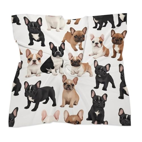 Silk Like Head Scarf for Women Bandanas Hair Scarf Wrap Neck Square Scarves