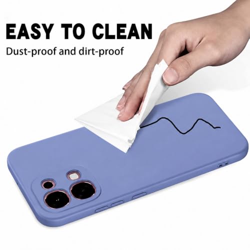Image of Back Cover Compatible with Vivo T5x 5G /Y51 Pro 5G /iQOO Z11x 5G | Full Camera Protection | Premium Liquid Silicon Case | Flexible Bumper Case for Vivo T5x 5G / Y51 Pro 5G / iQOO Z11x 5G (Blue)