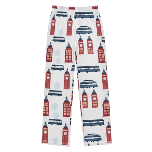 Big Ben Boys Long Pants Soft Trousers Elastic Waist Kids Lounge Bottoms with Pockets S-XL