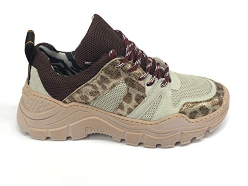 MELINE Art.PR407/SML - Zapatillas de mujer bicolor nude, Nudo, 36 EU