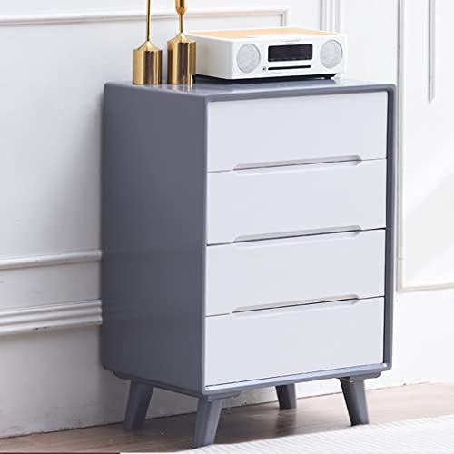Cómoda de madera con diseño de asa oculta, armario de almacenamiento de 6 cajones para dormitorio y sala de estar, estilo moderno (58 x 40 x 117 cm)