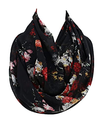 Etwoa's Basket of Flowers infinity Scarf Circle Scarf Loop Scarf2