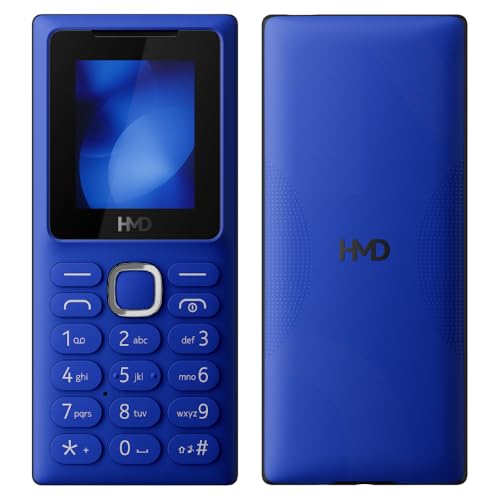 Image of HMD 101 Keypad Mobile Phone | Dual SIM, Long Lasting Battery, Durable Design, English Phone Talker, Wireless FM Radio, MP3 Player, MicroSD, 1-Year Replacement Guarantee | Blue
