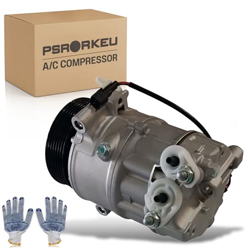 A/C Air Conditioner AC Compressor W/Clutch for Jaguar XF/XFR/XJ/XJR/XK/XKR/XKR-S 2010-2015 for Land Rover LR4/Range Rover Sport 2010-2013 5.0L, Replace for CO29316C