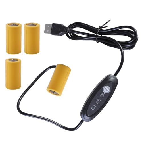 Ozeau LR14 C 3V 4.5V 6V Battery Eliminators USB Power Supply Replace 2-4Pcs 1.5V Batteries Battery Cable for Clock Holiday