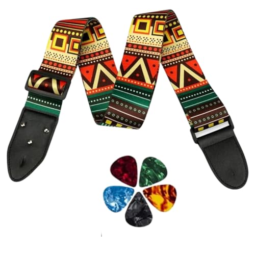 Image of DEVICE OF URBAN INFOTECH Guitar Strap Belt for Acoustic & Electric Guitar Adjustable Buckle Guitar Strap Modern Design Guitar Belt For Acoustic /Bass /Electric Guitars
