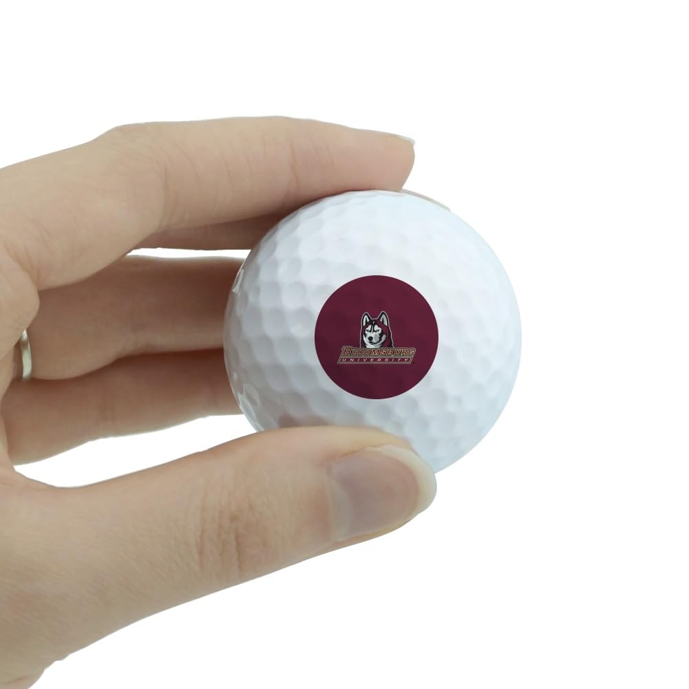GRAPHICS & MORE Bloomsburg University Primary Logo Novelty Golf Balls 3 Pack