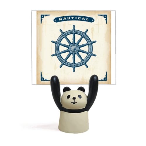 Panda stand mémo pour chambre d'enfant et bureau style militaire exploration