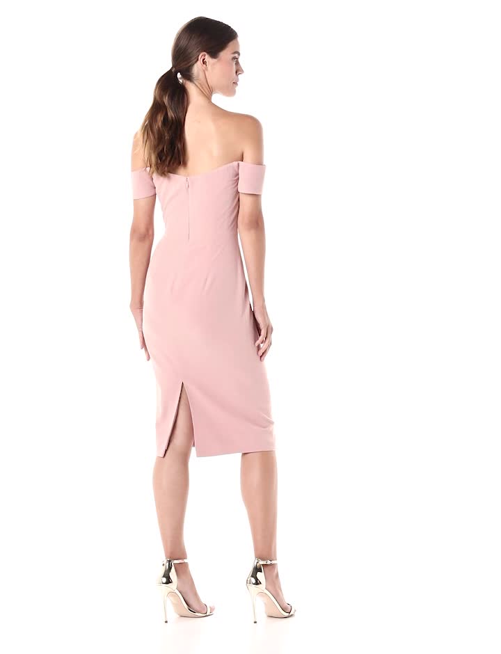 Dress-the-Population-Womens-Bailey-Off-The-Shoulder-Sweetheart-Bodycon-Midi-Sheath-Dress