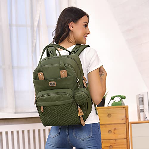 image for Diaper Bag Backpack with Portable Changing Pad, Pacifier Case and Stro
