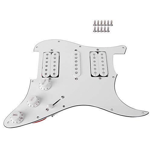 Keenso Pickguard chargé de Strat, Carte de Guitare électrique 2 Couleurs chargée Pickguard Humbucker avec Micro HSH pré… - Les Beatles, Paul McCartney, John Lennon, RIngo Starr, George Harrison Keenso Pickguard chargé de Strat, Carte de Guitare électrique 2 Couleurs chargée Pickguard Humbucker avec Micro HSH pré… – Image 4