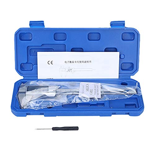 Pie de Rey Calibrador Digital de Acero Inoxidable All Metal Vernier Caliper Pachómetro electrónico Pachómetro de Alta precisión Calibre