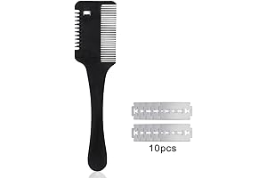 ETERCYCLE Hair Cutting Comb with Razor