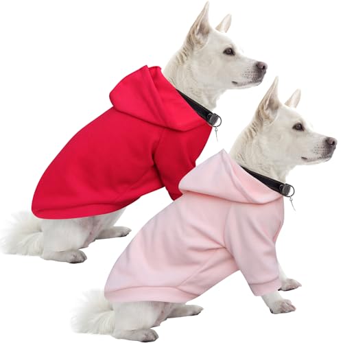 HuaLiSiJi Dog Hoodie Dog Sweatshirt Warm and Lightweight, With a Soft Texture