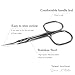 Manicure Scissors Cuticle Multipurpose - Stainless Steel Beauty Scissors for Nails, Eyebrow, Eyelash, and Foot Care Curved Blade with Ergonomic Handle for Men and Women SUNDEN SD2253V