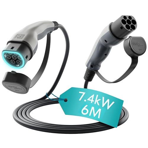 Type 2 Charging Cable 7kW to 7.4kW / 32A / 6 Metre / 1-Phase