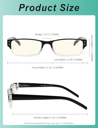 Image of Eyekepper 7-pack Blue Light Filter Glasses Women - Fashion Computer Eyeglasses +2.50