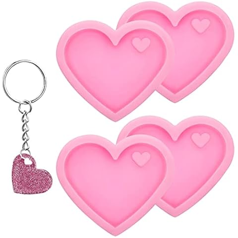 Molde de Silicona de Llavero de Corazón de San Valentín (4) Cover