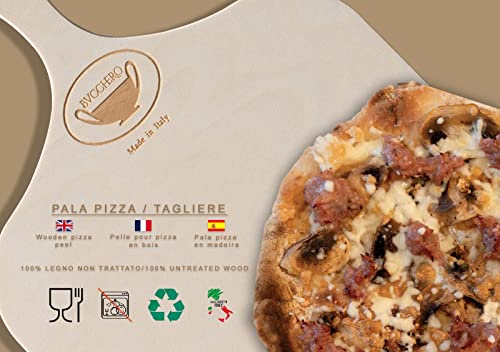 Bucchero Pala Tagliere Pizza 30x41 Cucina Legno