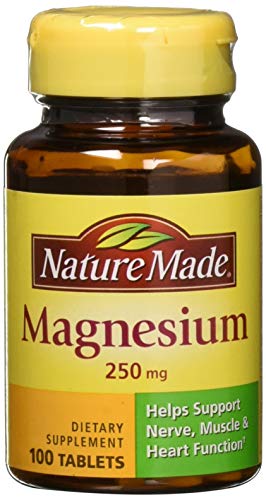 Nature Made Magnesium 250 mg Tablets 100 ea ( Pack of 4)