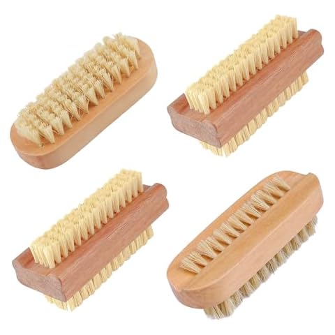 WATELL Double Sided Wooden Nail Brushes Cover