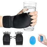 2 Pack Weighted Gloves for Tremors, Improved Hand/Wrist Mobility, Adjustable Hand Stability Aid for Parkinson's Patients, Writing Stability & Strengthening, Hand Grip Strength Trainer