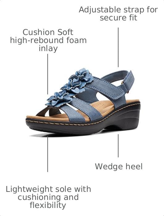 Image of Clarks Women's Merliah Sheryl Heeled Sandal | Casual Sandals