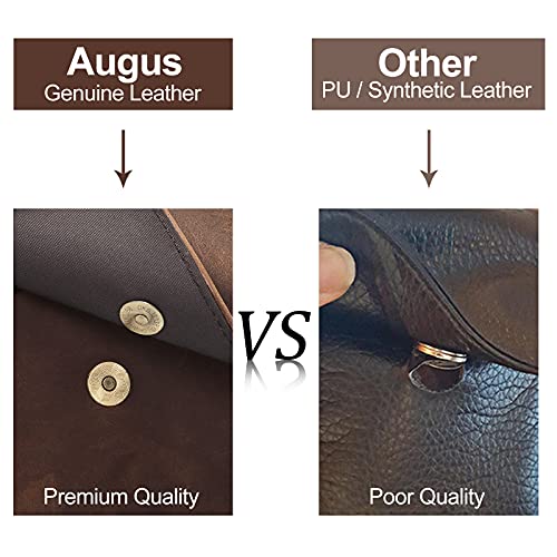 Image of Augus Genuine Leather Small Messenger Bag Crossbody