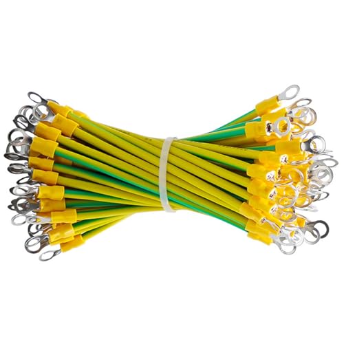 Cables de tierra de 12 AWG precrimpados para fijar tomas a tierra solares