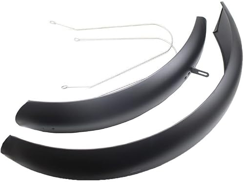 RNAGRET Bike Fender, Bicycle Fender 20inch Bicycle Mudguard E- Bike Electric 20x4. 0 tire Folding Bike Fender Iron Sturdy Durable Mud Guard Suit (Color : 1 Suit Fender)