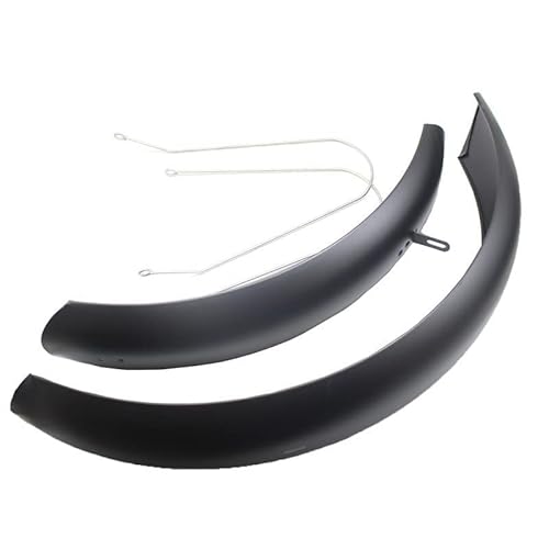 RNAGRET Bike Fender, Bicycle Fender 20inch Bicycle Mudguard E- Bike Electric 20x4. 0 tire Folding Bike Fender Iron Sturdy Durable Mud Guard Suit (Color : 1 Suit Fender)