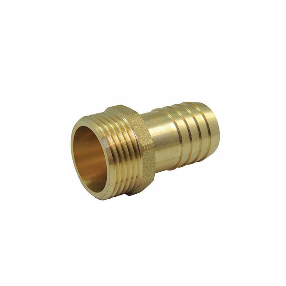 Raccord male fileté - cannelé male en laiton - Ø A: 1/​2'' | Ø B: 15mm