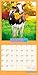 Avanti Funny Farm OFFICIAL | 2026 12 x 24 Inch (Hanging) Monthly Square Wall Calendar | Foil Stamped Cover | Plastic-Free | BrownTrout | Animal Humor Livestock